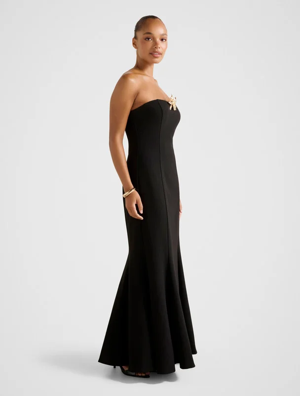 forever new  ASTRA Strapless Fishtail Maxi Dress for Women | Best Price UAE